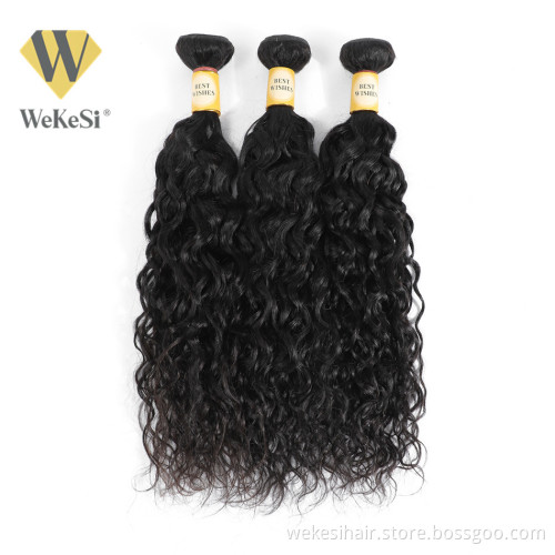 WKS Human Hair Products Silky Straight Brazilian Virgin Hair Weaving Wholesale 100% Unprocessed Human Hair Extension Bundles